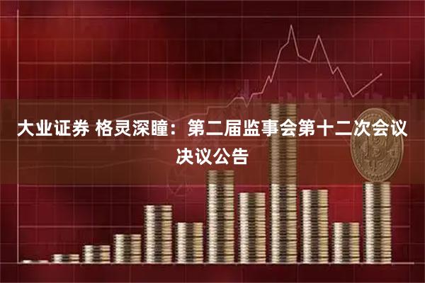 大业证券 格灵深瞳：第二届监事会第十二次会议决议公告